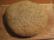 White bread with thyme